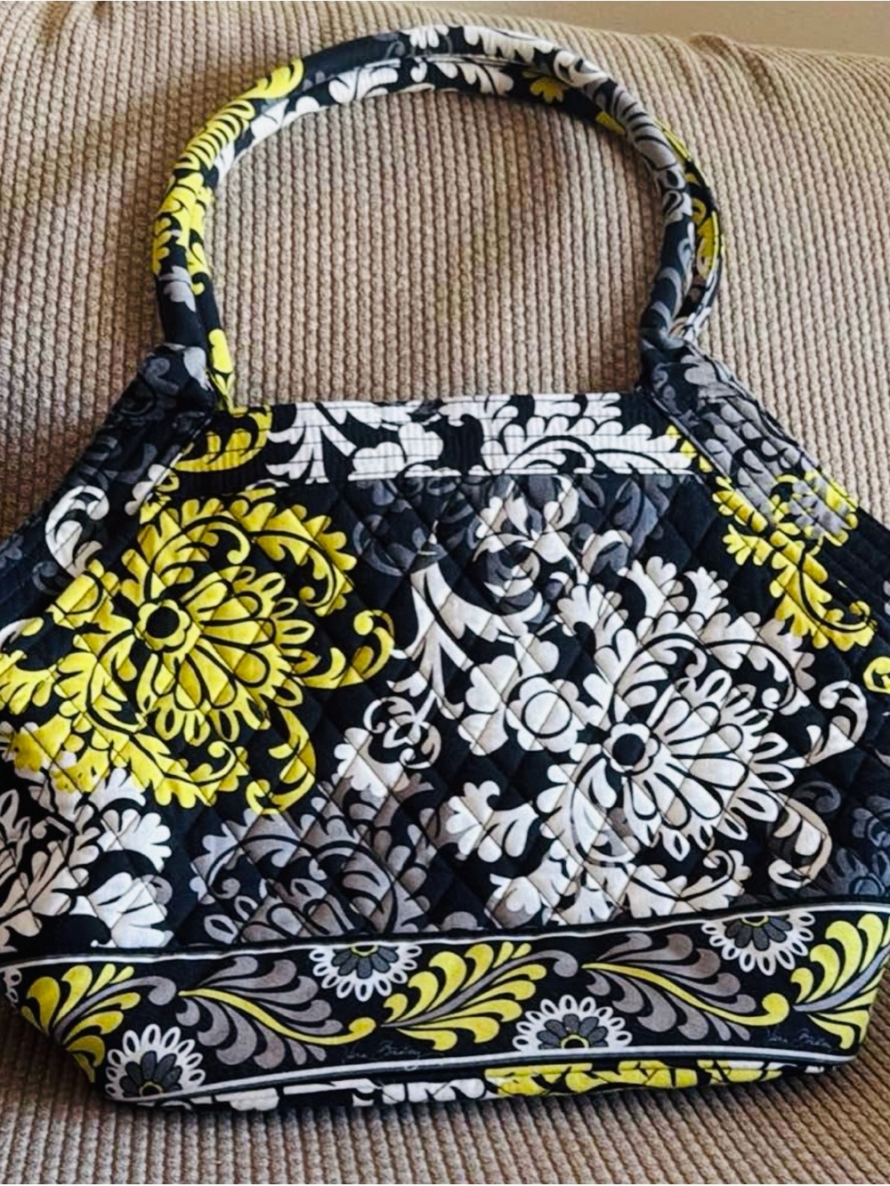 Vera Bradley Glenna Quilted Satchel Shoulder Bag - Retired Baroque Pattern